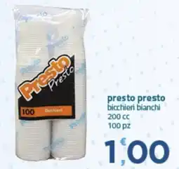 Bravo Casa Presto bicchieri bianchi offerta