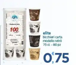Bravo Casa elite bicchieri carta offerta