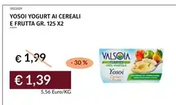 Prezzemolo e Vitale Yosoi Yogurt ai cereali e frutta offerta