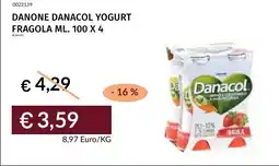 Prezzemolo e Vitale Danacol yogurt fragola offerta