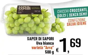 Saper di sapori uva bianca varietà "Arra"