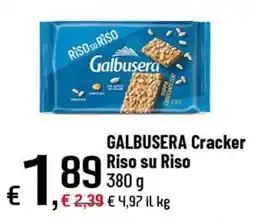 Famila Superstore Galbusera Cracker Riso su Riso offerta