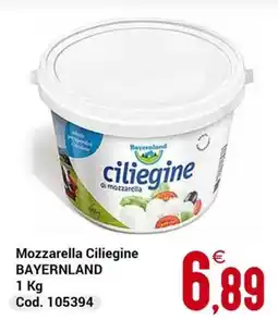 Centro Cash Mozzarella Ciliegine Bayernland offerta