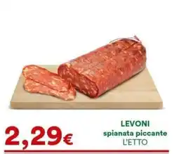 Supermercati Pasquale Prisco Levoni spianata piccante offerta