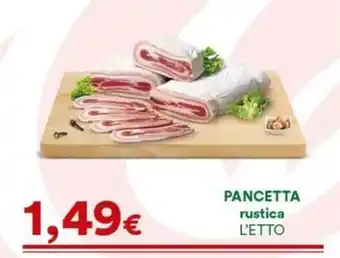 Supermercati Pasquale Prisco Pancetta rustica offerta
