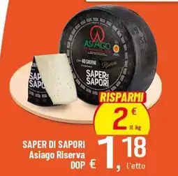 Famila Superstore Saper di Sapori Asiago Riserva offerta