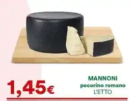 Supermercati Pasquale Prisco Mannoni pecorino romano offerta