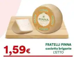 Supermercati Pasquale Prisco Fratelli Pinna caciotta brigante offerta