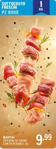 Gecop Martini spiedini di suino con peperoni offerta