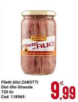 Centro Cash Filetti Alici ZAROTTI offerta