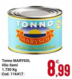 Centro Cash Tonno MARYSOL Olio Semi offerta