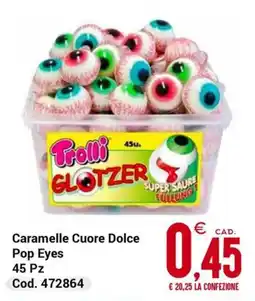 Centro Cash Caramelle Cuore Dolce Pop Eyes offerta