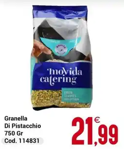 Centro Cash Granella Di Pistacchio movida catering offerta