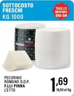 Gecop Pecorino Romano D.O.P. F.LLI PINNA offerta