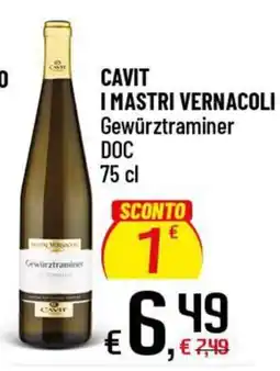 Famila Superstore Cavit I mastri vernacoli Gewürztraminer offerta