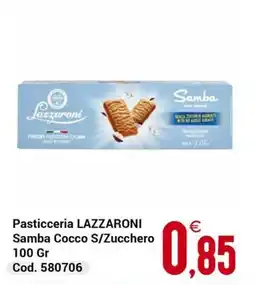 Centro Cash Pasticceria LAZZARONI Samba Cocco S/Zucchero offerta