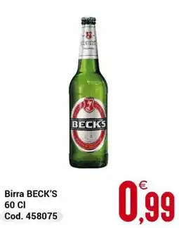 Centro Cash Birra BECK'S offerta