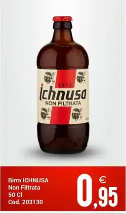 Centro Cash Birra Ichnusa Non Filtrata offerta