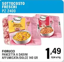 Gecop Fiorucci Pancetta a dadini affumicata/dolce offerta