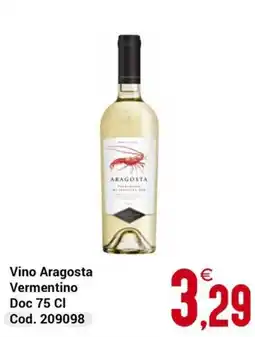Centro Cash Vino Aragosta Vermentino offerta