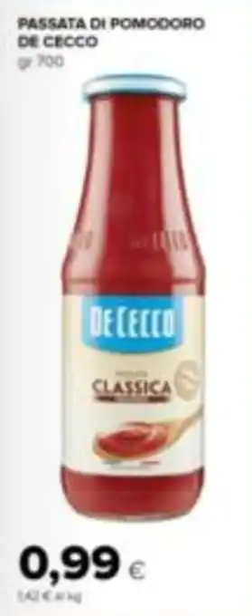 Tigre Amico Passata di pomodoro De Cecco offerta