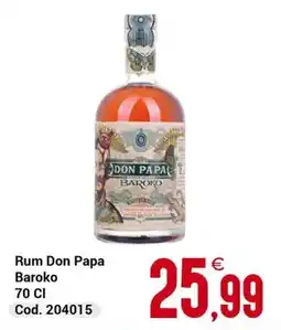 Centro Cash Rum Don Papa Baroko offerta