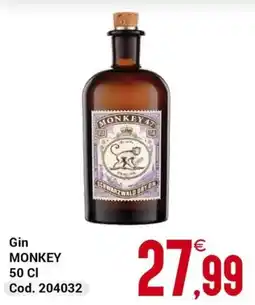 Centro Cash Gin Monkey offerta