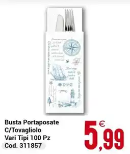 Centro Cash Busta Portaposate C/Tovagliolo offerta