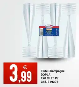 Centro Cash Dopla Flute Champagne offerta