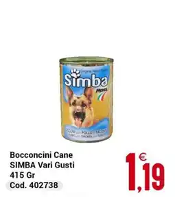 Centro Cash Bocconcini Cane SIMBA Vari Gusti offerta