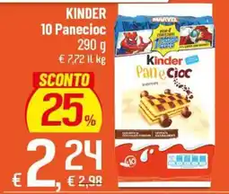 Famila Superstore Kinder Pan e Cioc offerta