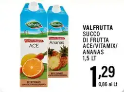 Gecop Valfrutta succo di frutta ace/vitamix/ananas offerta