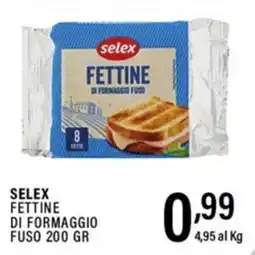 Gecop Selex fettine di formaggio fuso offerta