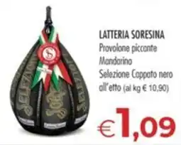 MerSi Supermercati Latteria Sore sina Provolone piccante Mandarino offerta
