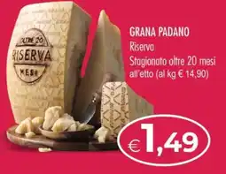 MerSi Supermercati Grana Padano Riserva offerta