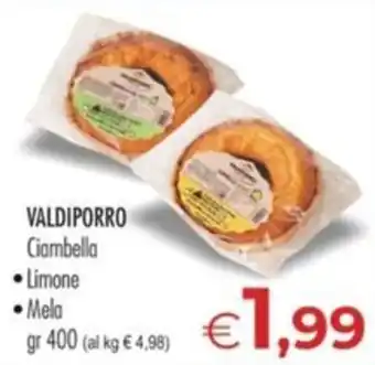 MerSi Supermercati Valdiporro Ciambella offerta