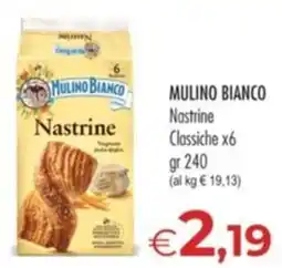 MerSi Supermercati Mulino Bianco Nastrine Classiche offerta