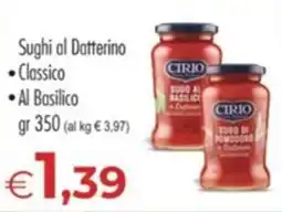 MerSi Supermercati Sughi al Datterino Cirio offerta