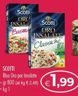 MerSi Supermercati Scotti Riso Oro per Insalate offerta