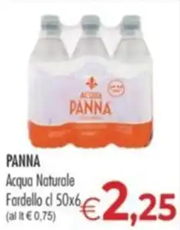 MerSi Supermercati Acqua Naturale Panna offerta