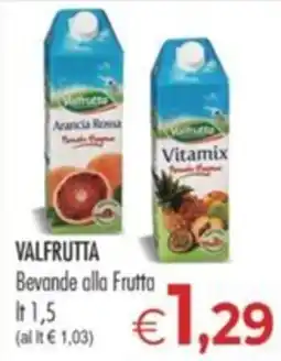 MerSi Supermercati Valfrutta Bevande alla Frutta offerta