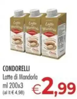MerSi Supermercati Condorelli Latte di Mandorla offerta