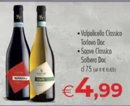 MerSi Supermercati Valpolicella Classico Torlevo Doc Soave Classico Solbera Doc offerta