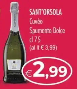 MerSi Supermercati Sant'Orsola Cuvée Spumante Dolce offerta