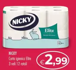 MerSi Supermercati Nicky carta igienica elite offerta