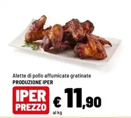 Iper La Grande Alette di pollo affumicate gratinate offerta