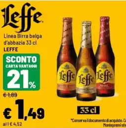 Iper La Grande Leffe Birra belga offerta