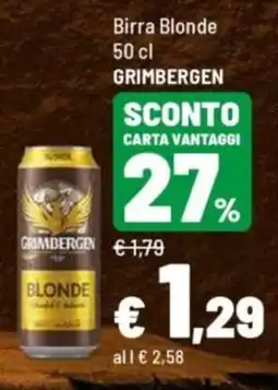 Iper La Grande Birra Blonde Grimbergen offerta