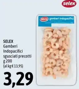 Madis SELEX Gamberi Indopacifici sgusciati precotti offerta