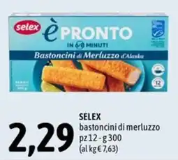 Madis Selex bastoncini di merluzzo offerta